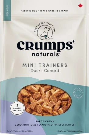 Crumps' Naturals Mini Trainers Duck Dog Treat 300g