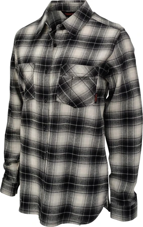 Tough Duck Women's Flannel Shirt Grey Plaid X-Small