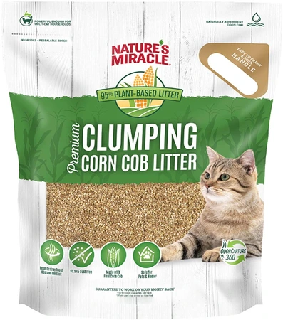 Nature's Miracle Premium Clumping Corn Cob Litter 18lb