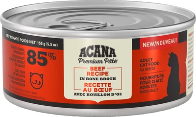 Acana Premium Pate Beef Recipe Cat Food 155g