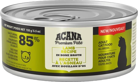 Acana Premium Pate Lamb Recipe Cat Food 155g