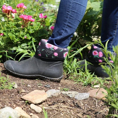 Muck Women's Muckster II Mid Boot Black & Roses SZ 7