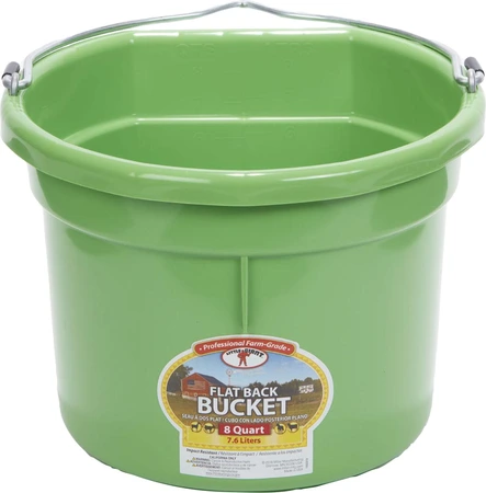 Miller Flatback Bucket 8qt Lime Green