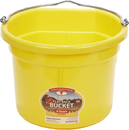 Miller Flatback Bucket 8qt Yellow