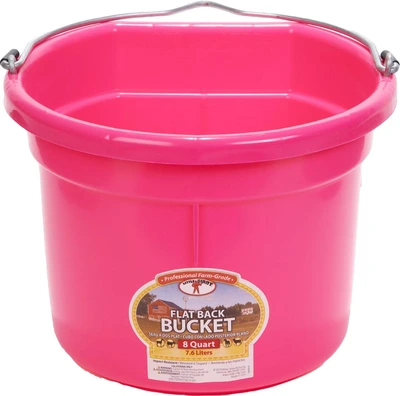 Miller Flatback Bucket 8qt Pink