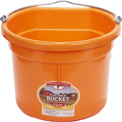 Miller Flatback Bucket 8qt Orange