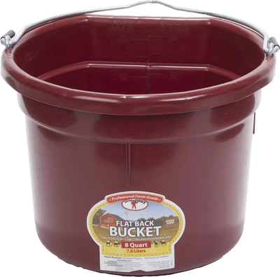 Miller Flatback Bucket 8qt Burgundy