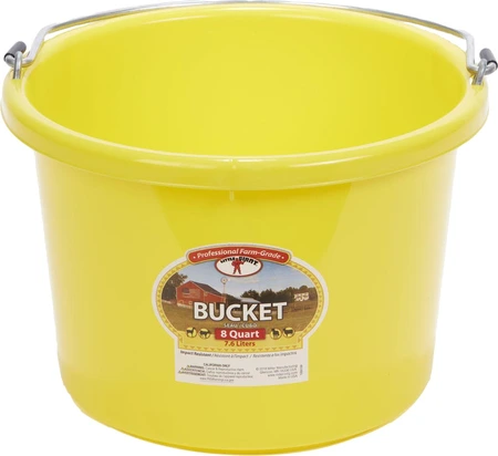 Duraflex Bucket 8qt Yellow