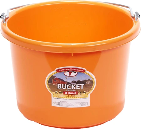 Duraflex Bucket 8qt Orange