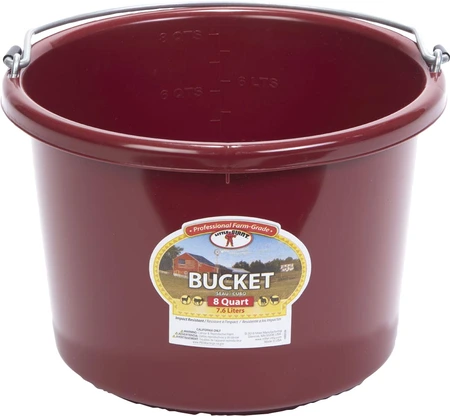 Duraflex Bucket 8qt Burgandy