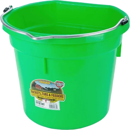 Miller Flatback Bucket 20qt Lime Green