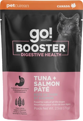 Go! Booster Digestive Tuna+Salmon Pate Cat Food 2.5oz