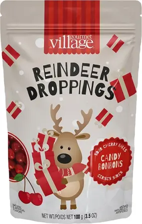 Gourmet Du Village Reindeer Droppings Cherry Sour Candy 100g