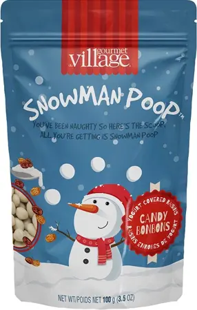 Gourmet Du Village Snowman Poop Yogurt Raisin Candy 100g