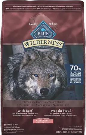 Blue Wilderness Beef With Wholesome Grains Large Breed Dog Food 24lb