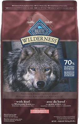 Blue Wilderness Beef With Wholesome Grains Large Breed Dog Food 24lb