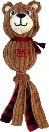 Kong Holiday Wubba Corduroy Bear Large