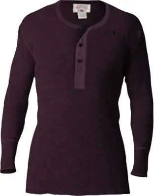 Stanfield Wool Henley Purple Leaf Small