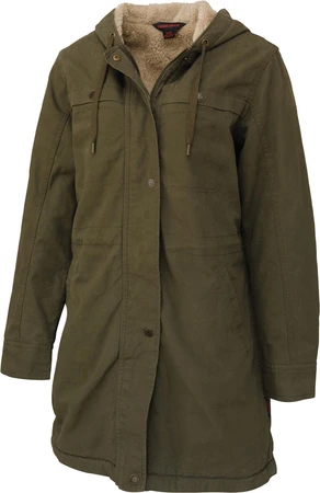 Tough Duck Women's Sherpa Lined Duck Jacket Olive Medium