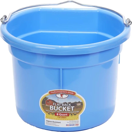 Miller Flatback Bucket 8qt Berry Blue